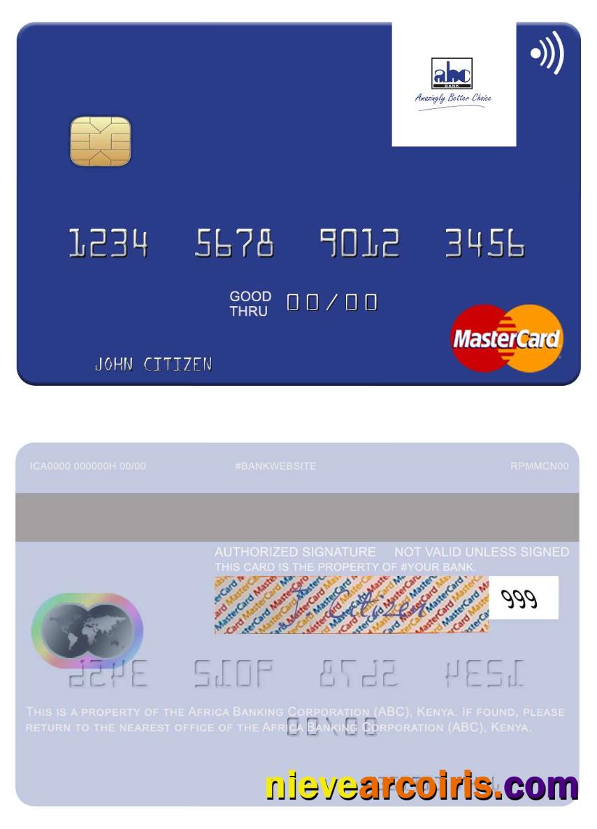 Africa Banking Corporation (ABC) Kenya mastercard